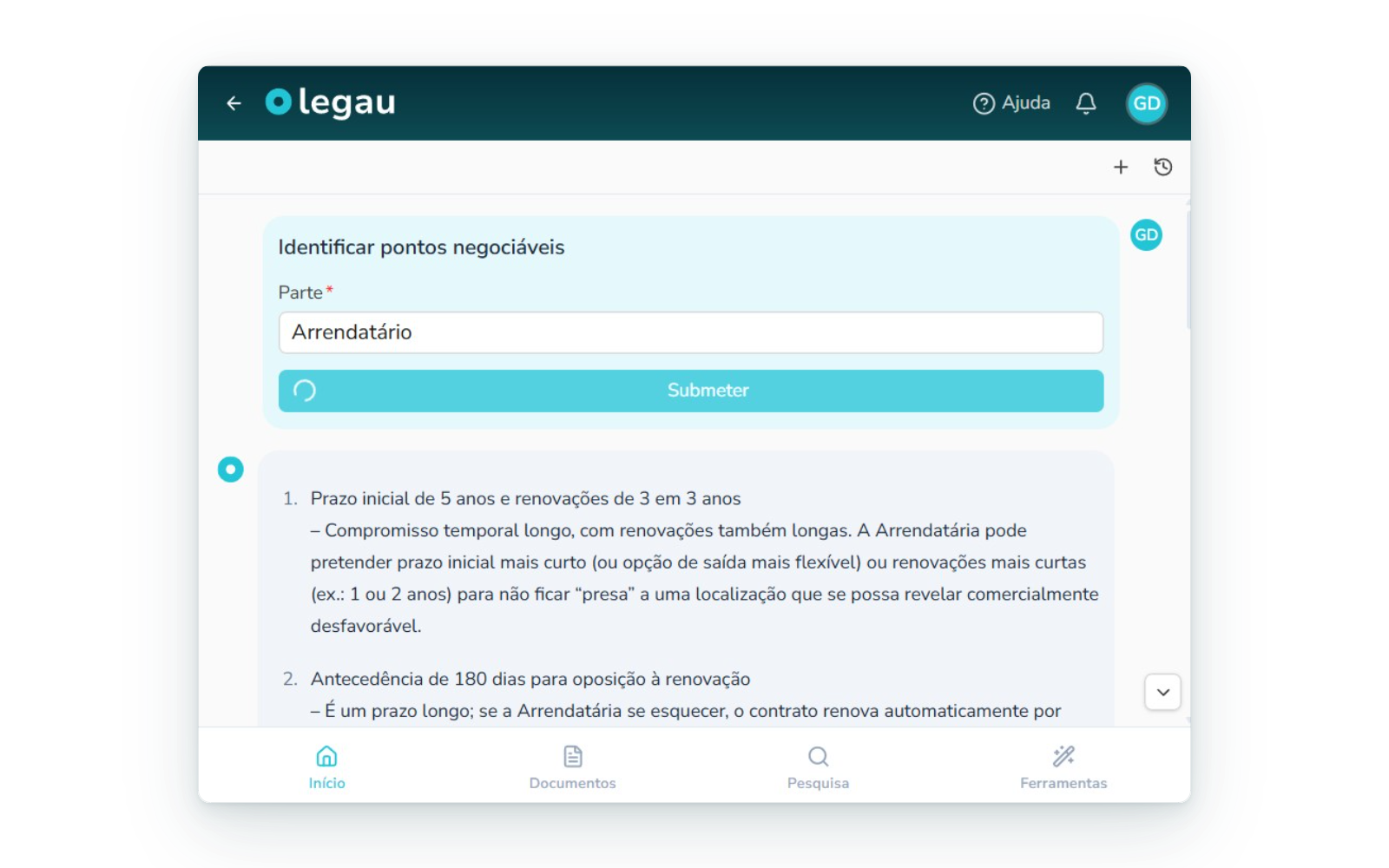 Cruzamento de argumentos da peça com decisões dos tribunais.